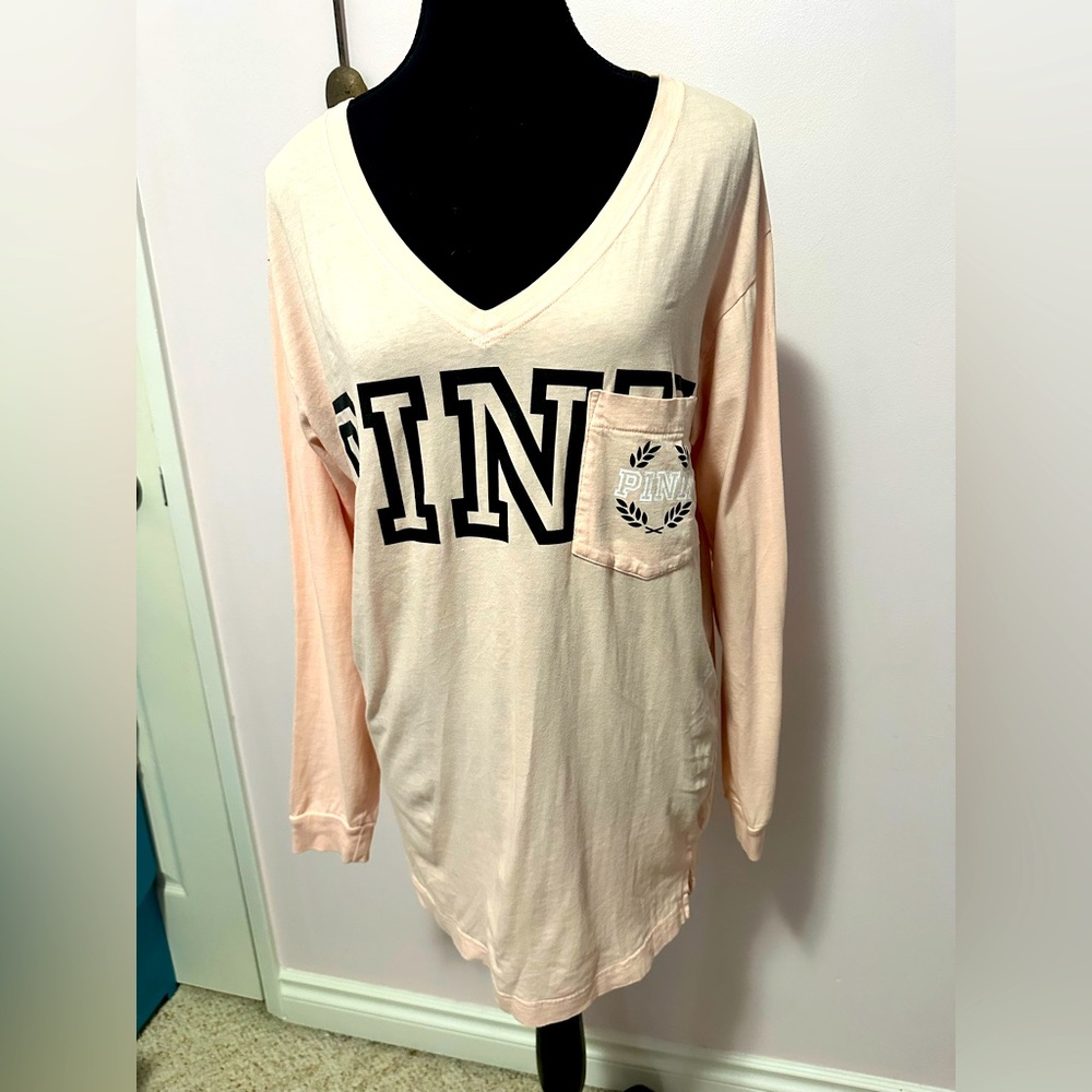 PINK Victoria's Secret Light Pink Cotton Top